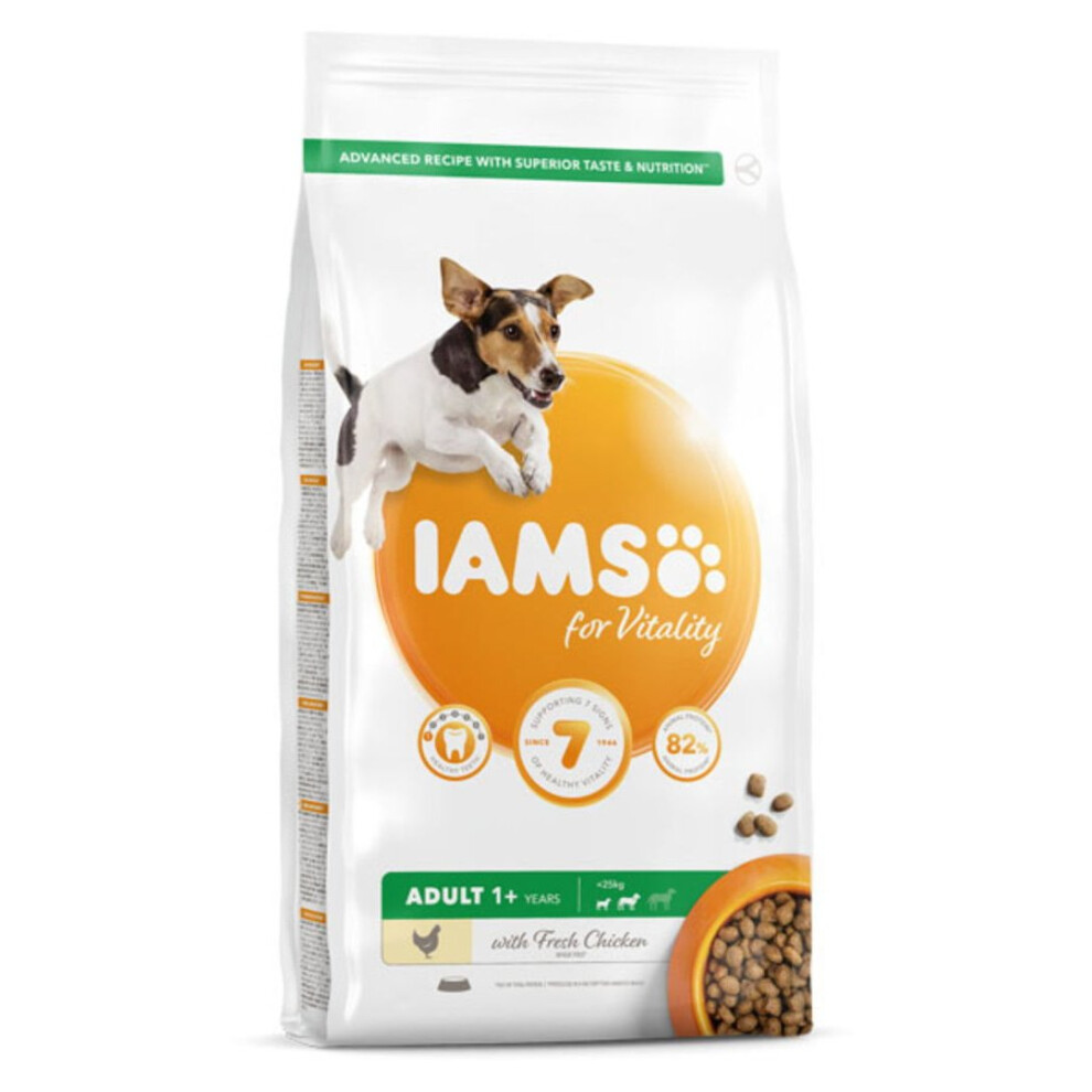 Iams Vitality Adult Small & Medium Dog Food With Fresh Chicken 2Kg