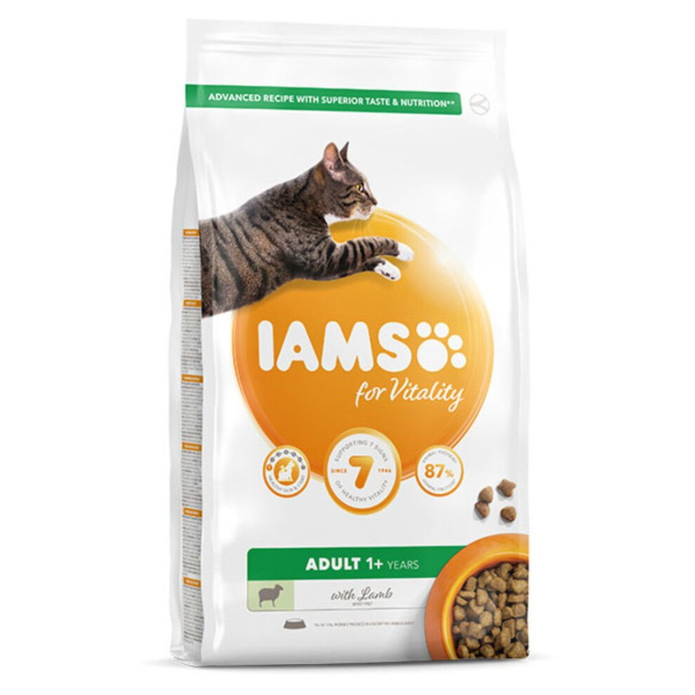 Iams Vitality Adult Cat Food With Lamb 2kg