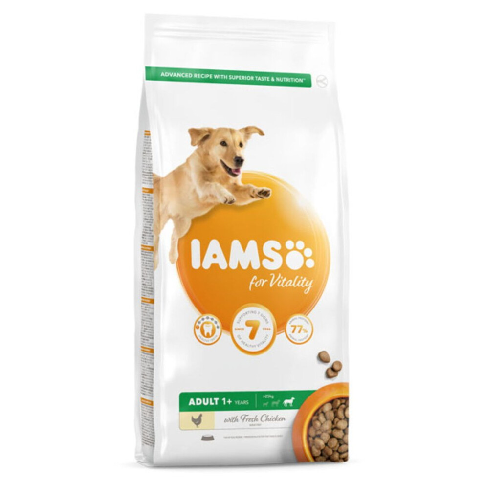 Iams Vitality Adult Large Dog Food With Fresh Chicken 2Kg