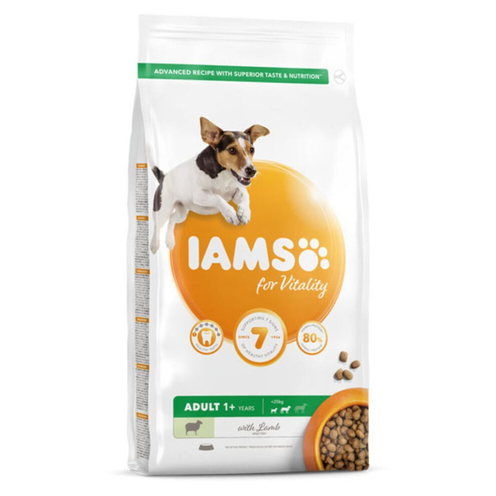 Iams Vitality Adult Small & Medium Dog Food With Lamb 2kg