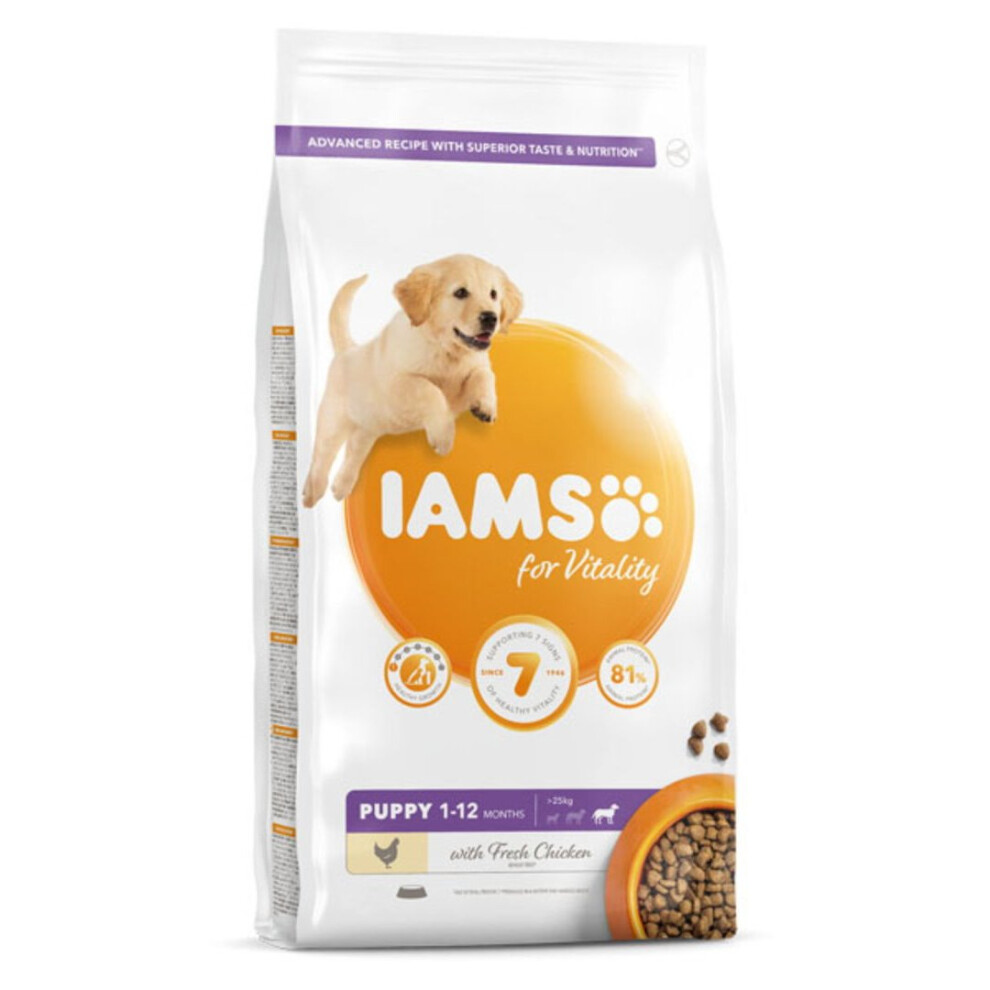 Iams Vitality Puppy Large Dog Food With Fresh Chicken 2Kg