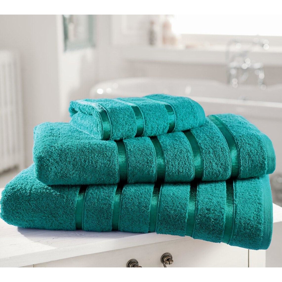 (Bath Towel , Teal ) Kensington Towel 100% Cotton Bath Towel Hand Towel