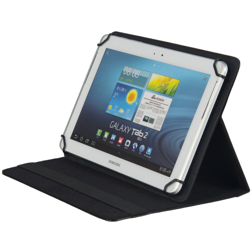 Rivacase 3007 Polyurethane Leather Universal Case For 9-10.1 Inch Tablet/Ipad, Black 6907801030073
