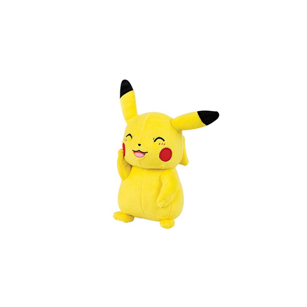 Pokemon Pikachu 8 Inch Plush Toy - Happy Pikachu Pose (New)