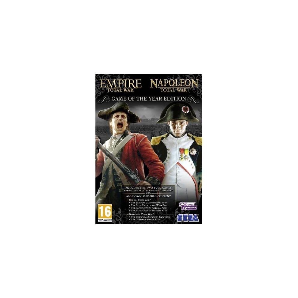 Empire And Napoleon Total War Collection - Game Of The Year (Pc Dvd) (New) 5055277008513