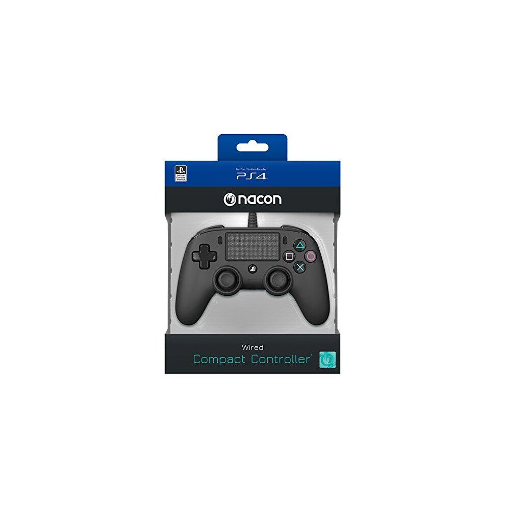 Nacon Compact Wired Controller For Playstation 4ÃÂ (Video Game Accessories, Playstation 4ÃÂ Controller, Digital/Analog, Share, Wired, 3ÃÂ M) (New) 3499550360653