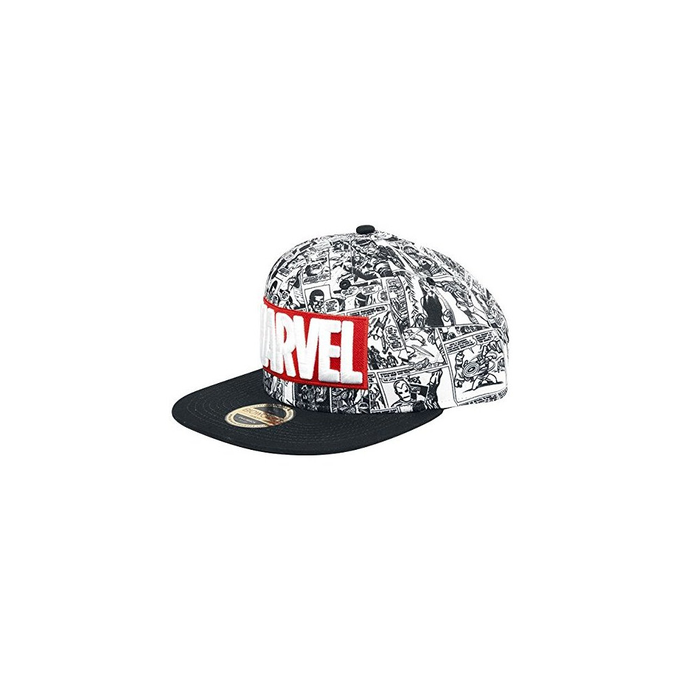 Marvel Classic Logo Snapback Cap Multicolour (New) Multicoloured