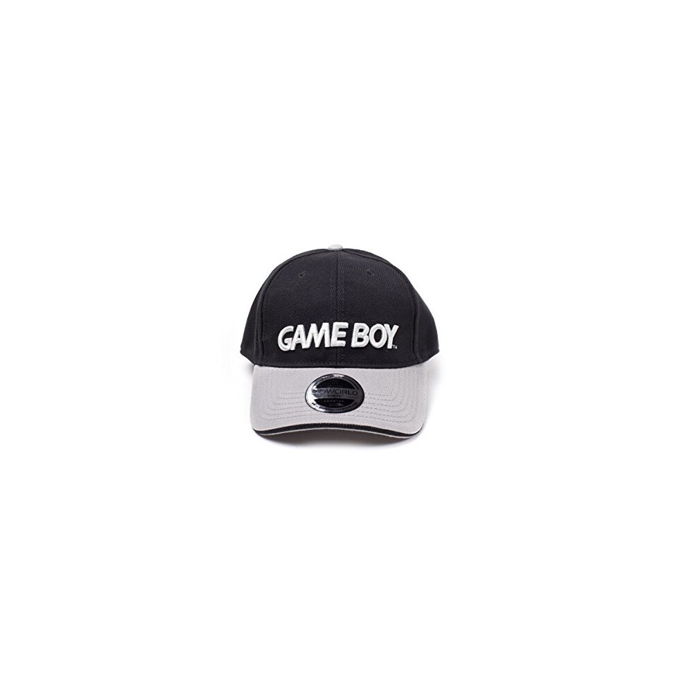 Nintendo Cap Black/Grey Gameboy Logo Curved Bill Black (New)