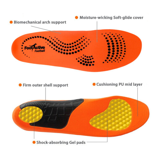 (Large (9 - 10½)) FootActive FOOTBALL Plus 2