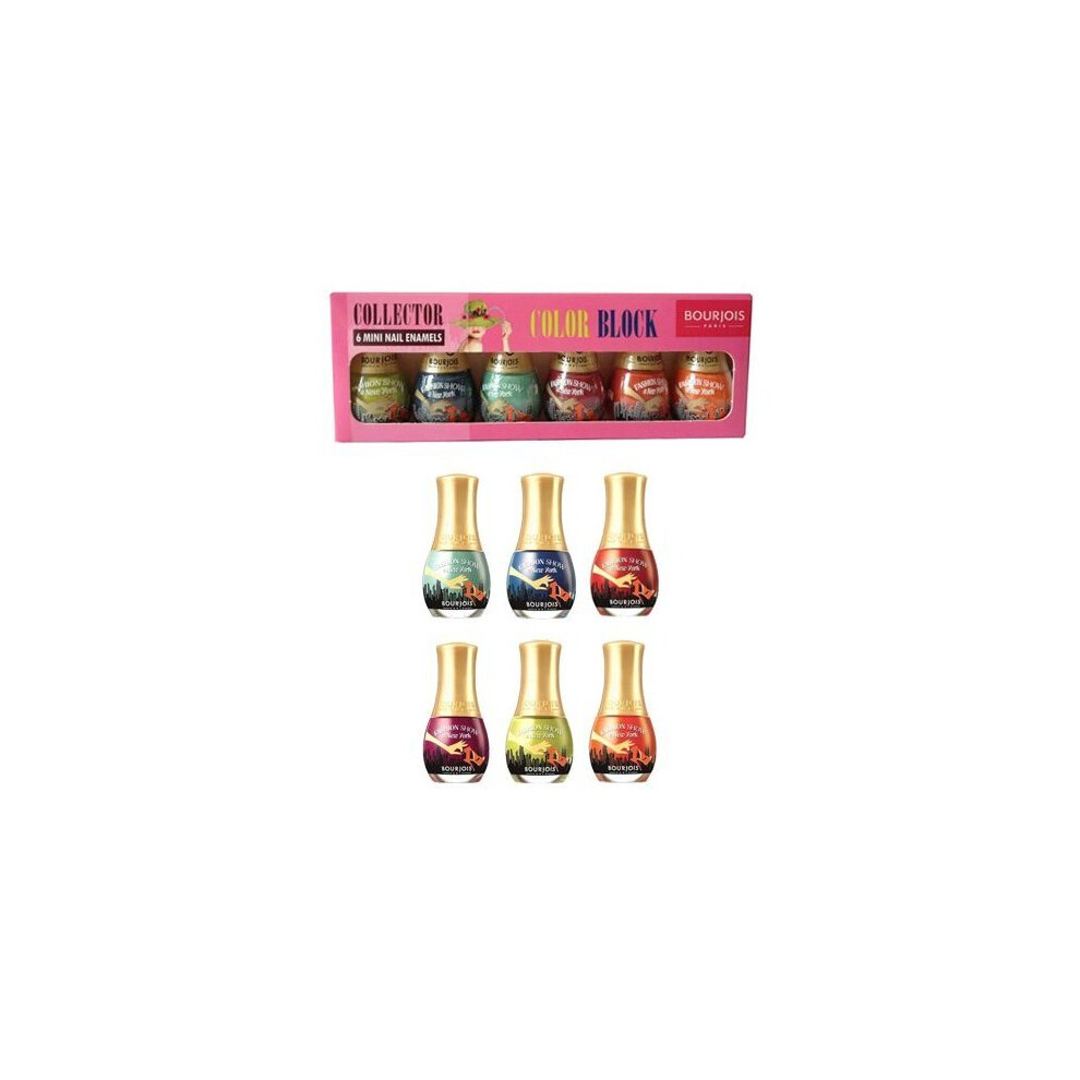 Bourjois 6 Mini Nail Enamels 6 x 3ml Color Block