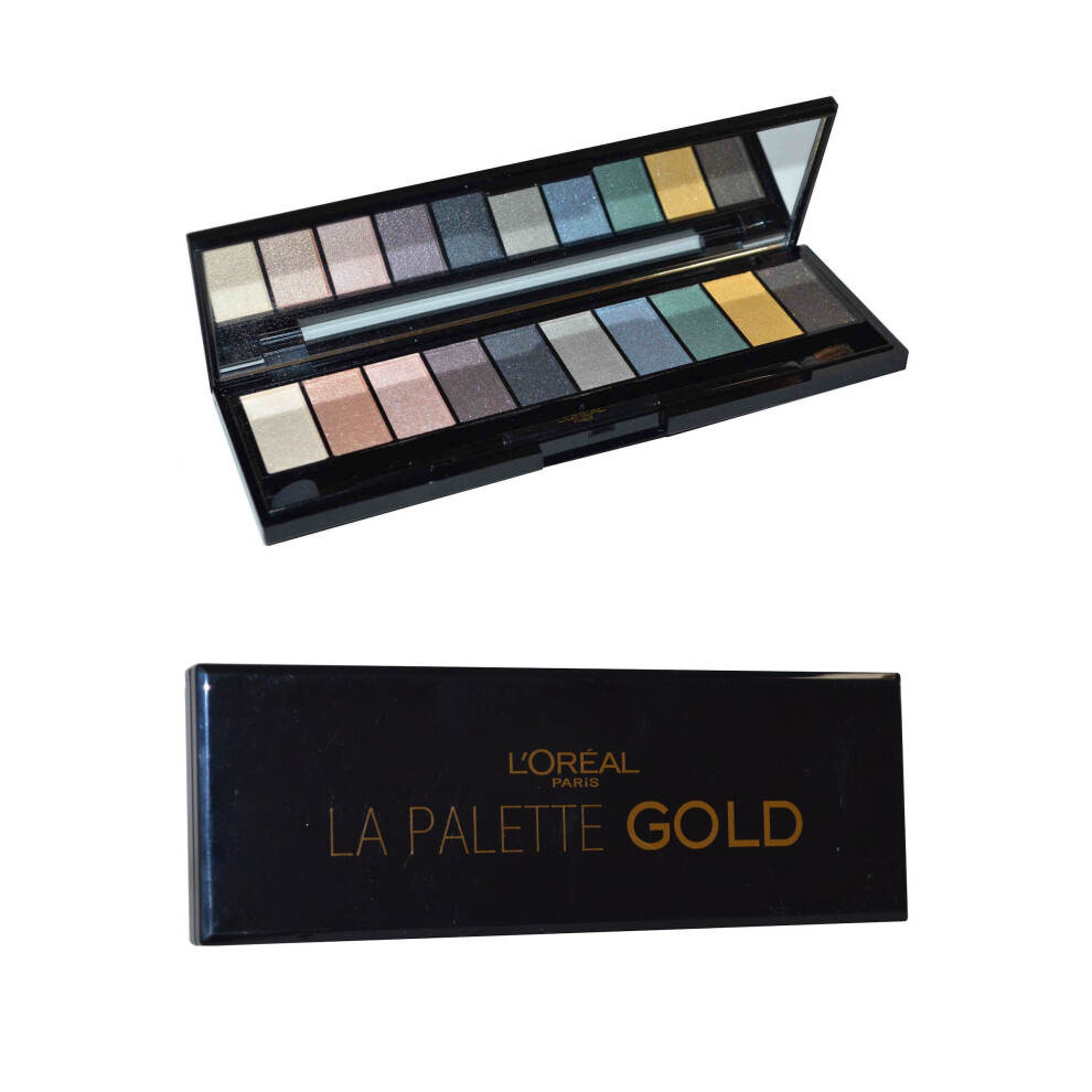 L'Oreal Color Riche La Palette Gold - Exclusive Symphony of 10 Gold Sprinkled Eyeshadows