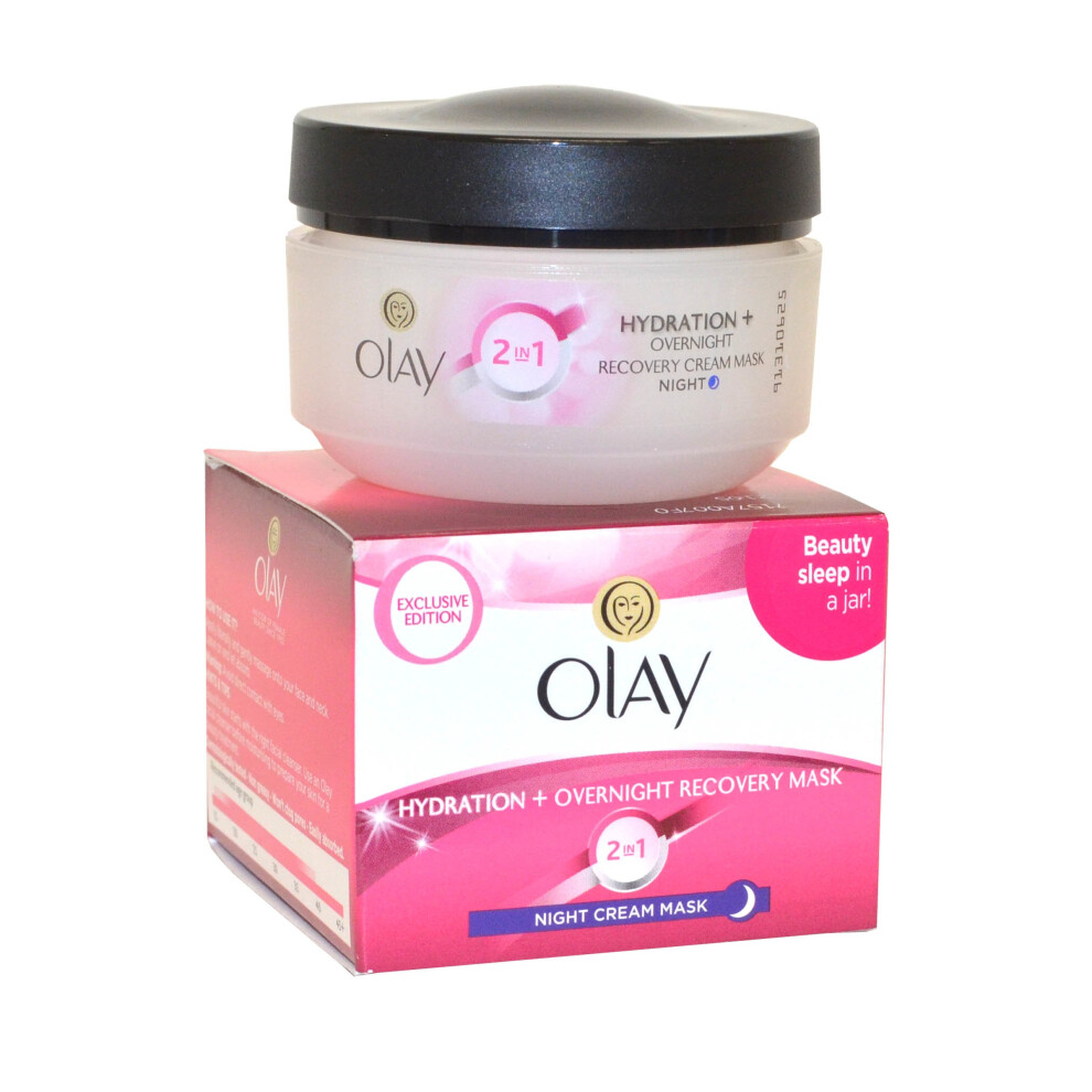 Olay Hydration and Overnight Recovery Mask 50ml Night Cream Mask