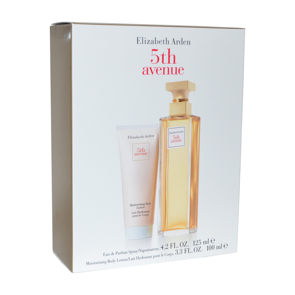 Elizabeth Arden 5th Avenue Eau de Parfum Spray 125ml Body Lotion 100ml