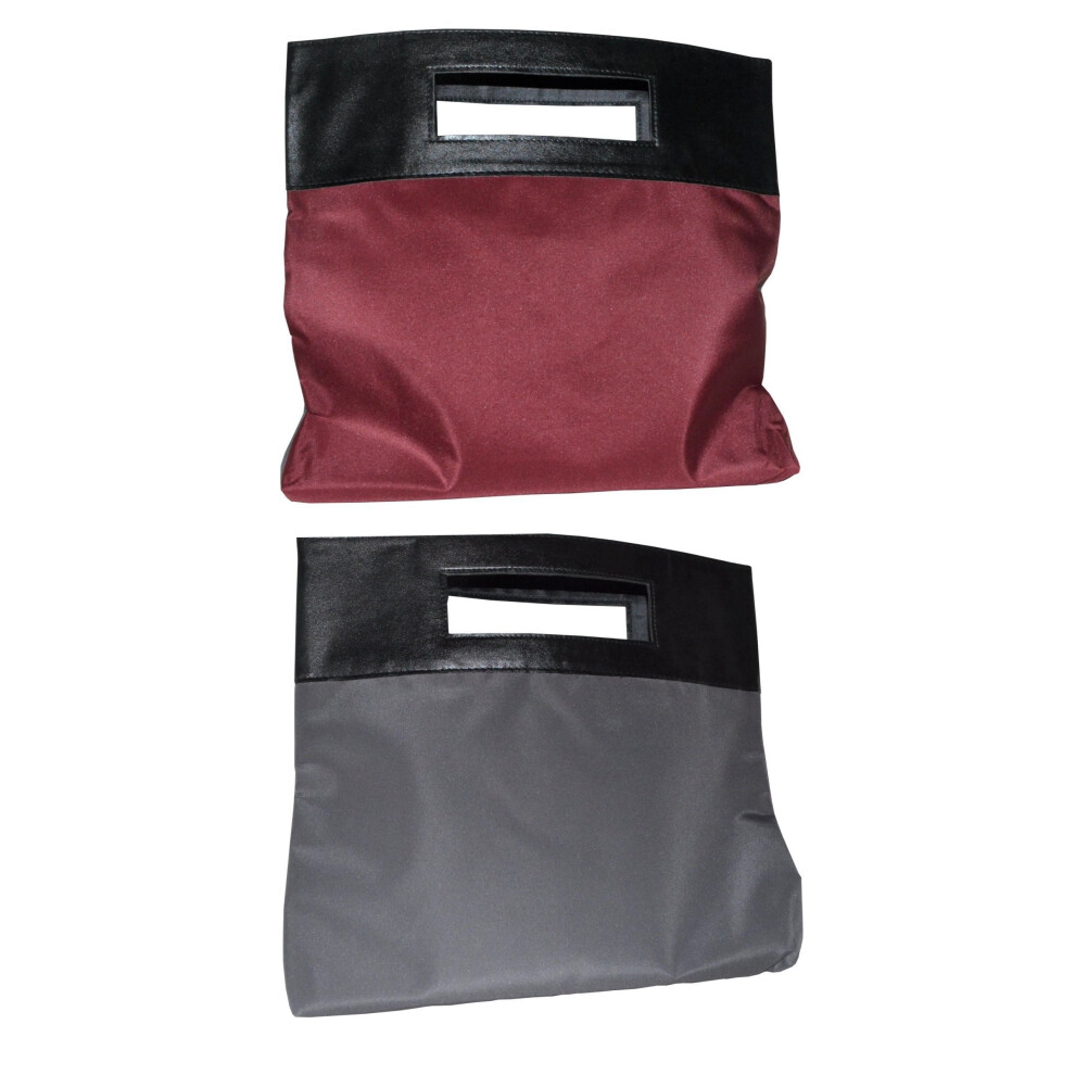 Elizabeth Arden Folding Tote Bag Red/Grey Black Handles
