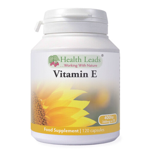 Natural Vitamin E 400iu x 90 capsules (100% Natural D-Alpha Tocopherol)