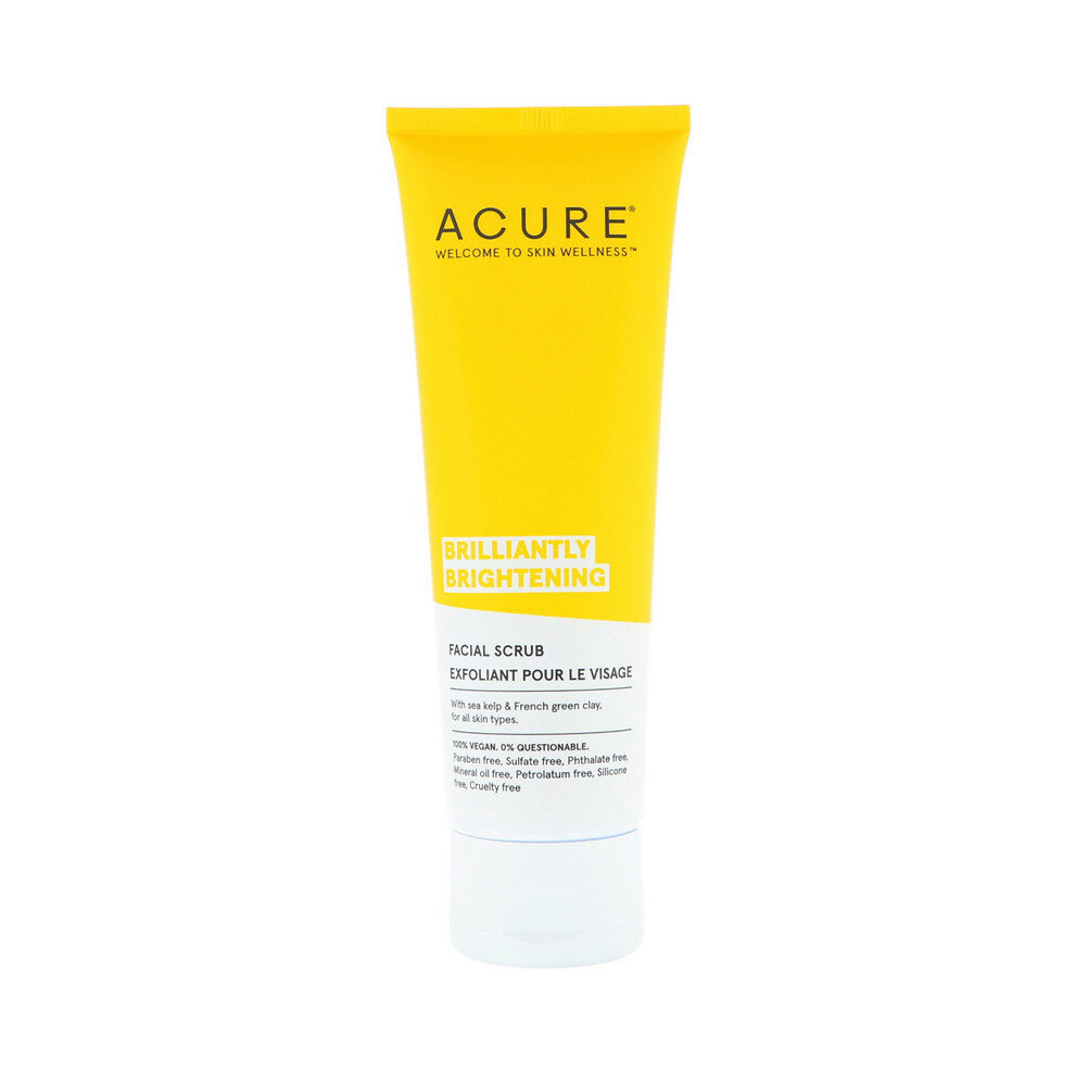 Acure Organics Acure, Brilliantly Brightening, Facial Scrub, 4 Fl Oz, Exfoliation