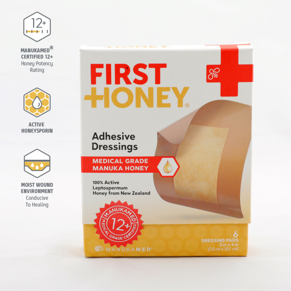 First Honey Adhesive Dressings - Medical Grade Manuka Honey