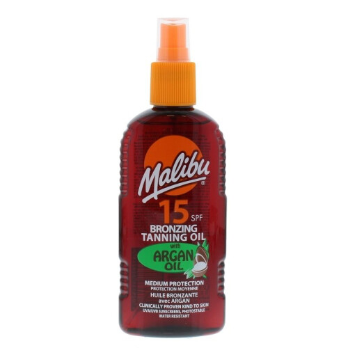 Malibu Malibu Bronzing Tanning Oil with Argan Oil Spray SPF15 200ml
