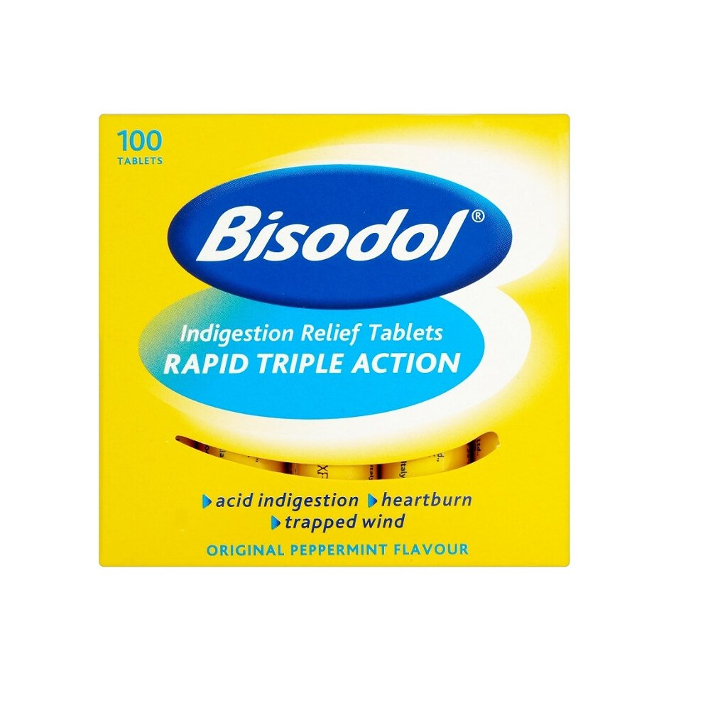 Bisodol Indigestion Relief 100 Tablets