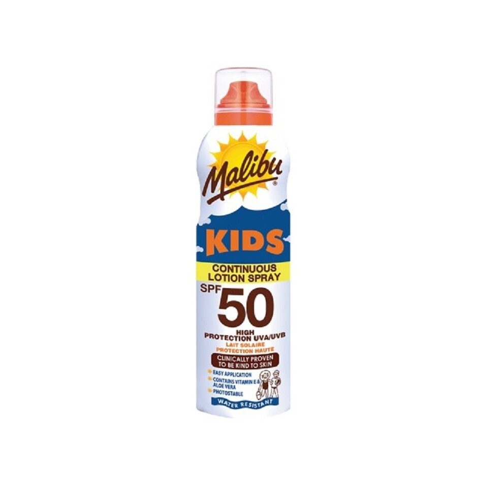 Malibu Continous Lotion Spray for Kids SPF 50 175ml