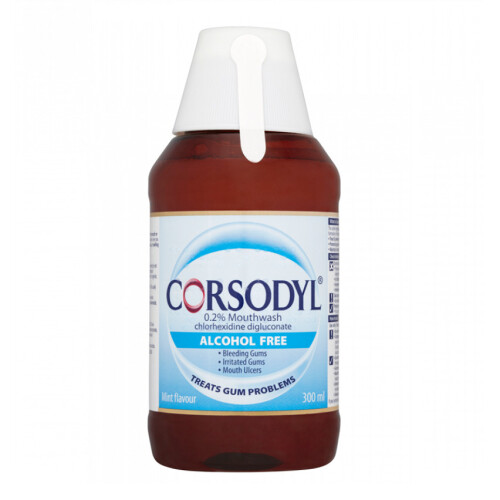 Corsodyl Corsodyl Alcohol Free Mint Flavour Mouthwash - 300ml