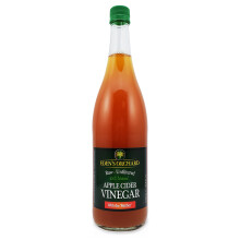 Eden's Orchard Apple Cider Vinegar with The Mother - Raw and Unfiltered - 1 Litre Glass Bottle - 33.8 fl. oz. - 1000m