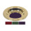 CBCS TC173BRG Brass Tone Offering Plate, Burgundy 1