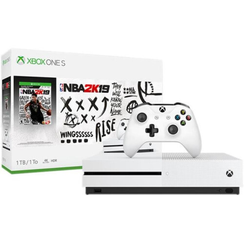 Refurbished Xbox Microsoft Xbox 234-00575 Xbox One S 1TB M1681 NBA 2K19 Bundle