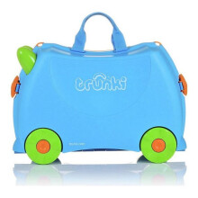 Terrance Ride-On Suitcase - Blueby Trunki