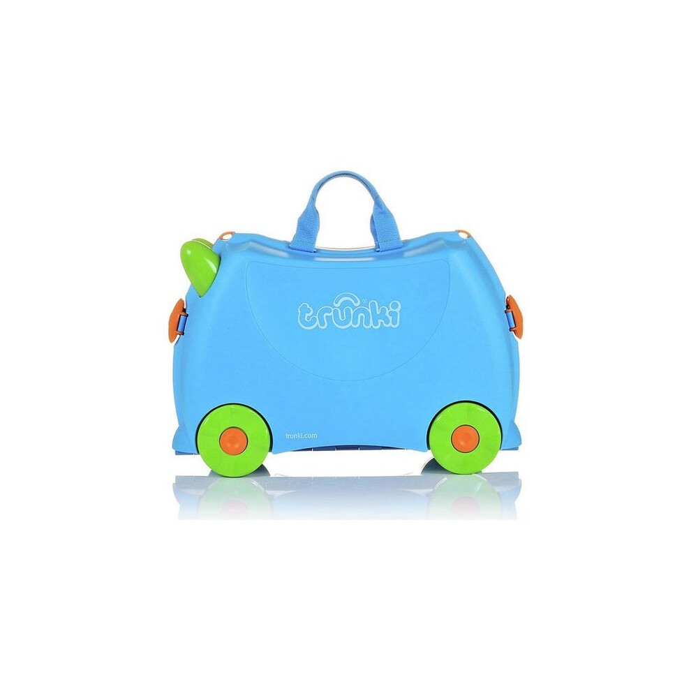 Terrance Ride-On Suitcase - Blueby Trunki