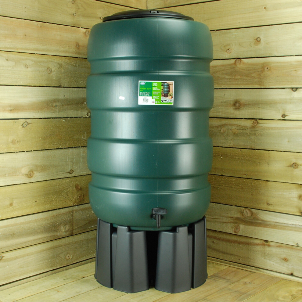 230 Litre Garden Water Butt Kit with Stand & Rain Water Diverter