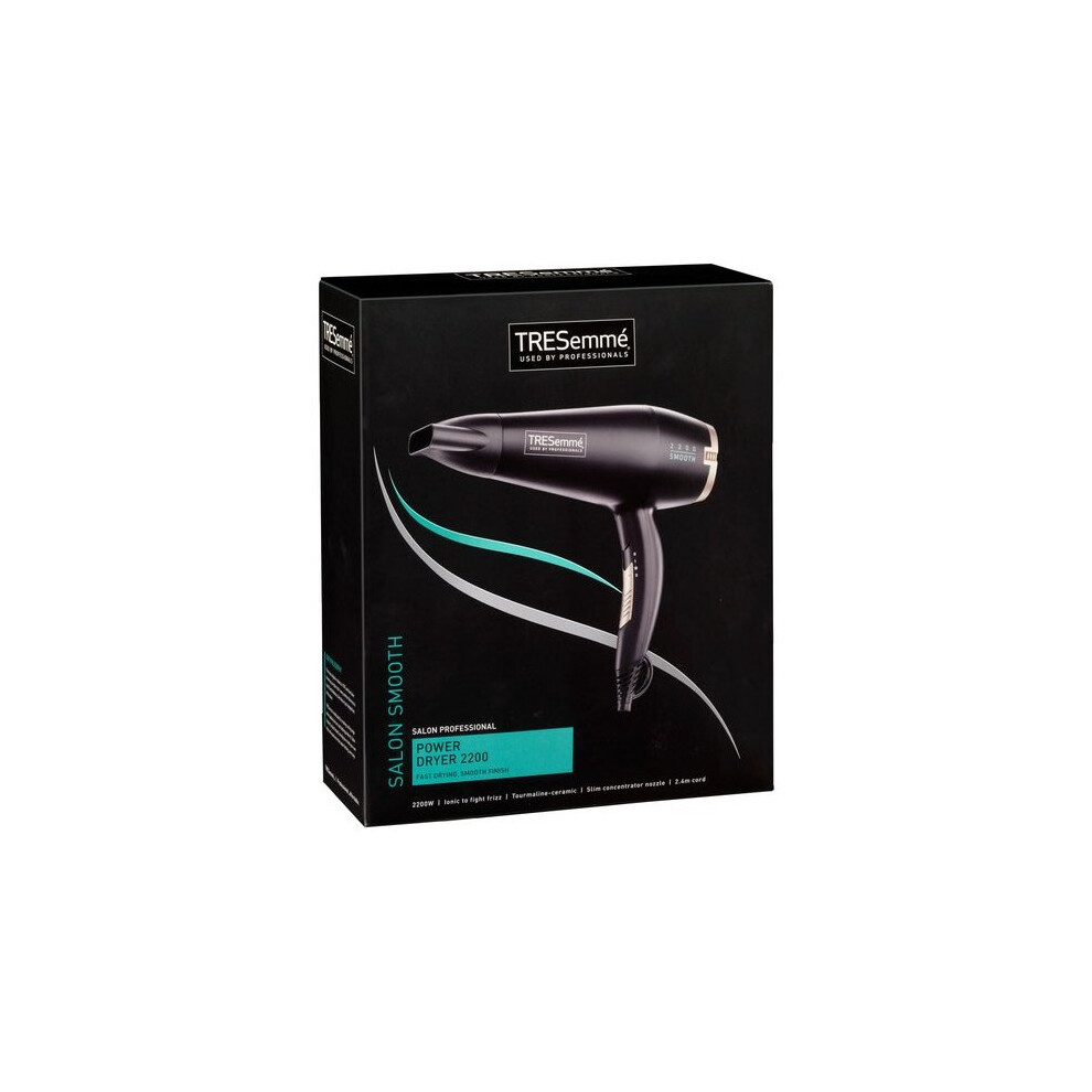 TRESemme Salon Professional Power Hair Dryer 2 Heat Speeds & Cool Setting 2200W