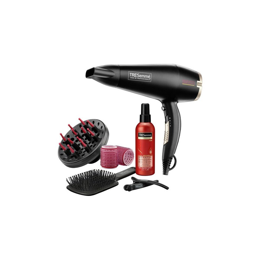 TRESemme Keratin Smooth Hair Dryer Set Variable Heat Settings 2200W Black