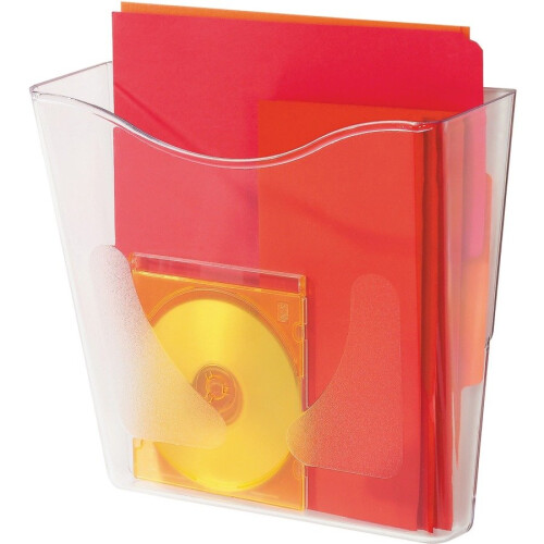 Wall-Mounted Document Holder - Clear | Transparent Wall Pocket