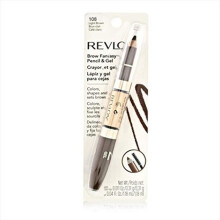 Revlon Eyebrow Gel & Pencil, ColorStay Brow Fantasy 2-in-1 Make-up, Langdurig met Precisietip, 108 Lichtbruin, 0.04 Oz