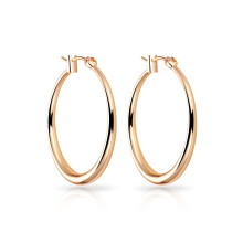 Gold Plated 30mm Hoop Earrings