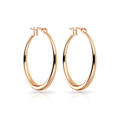 Philip Jones Jewellery Gold Plated 30mm Hoop Earrings