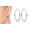 Philip Jones Jewellery Silver Plated 40mm Hoop Earrings 2