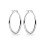 Philip Jones Jewellery Silver Plated 30mm Hoop Earrings 1