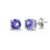 Philip Jones Jewellery February (Amethyst) Birthstone Earrings Created with Swarovski Crystals 1