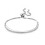 Philip Jones Jewellery Silver Plated Friendship Bracelet Created with Swarovski Crystals 1