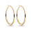 Philip Jones Jewellery Gold Plated 40mm Hoop Earrings 1