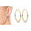 Philip Jones Jewellery Gold Plated 40mm Hoop Earrings 2