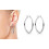Philip Jones Jewellery Silver Plated 30mm Hoop Earrings 2