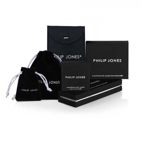 Philip Jones Jewellery Silver Plated 40mm Hoop Earrings 2