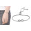 Philip Jones Jewellery Silver Plated Infinity Friendship Bracelet Created with Swarovski Crystals 2