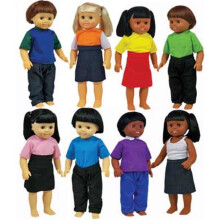 Get Ready 639 Multicultural Dolls Set of 8