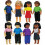 Get Ready 639 Multicultural Dolls  Set of 8 1