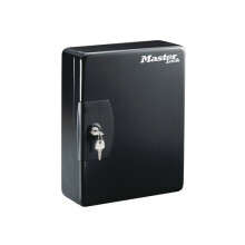 Sleutelkast 25 haken MASTERLOCK KB25ML - Wandmontage - 25 sleutelhangers inbegrepen met labels - Zwart