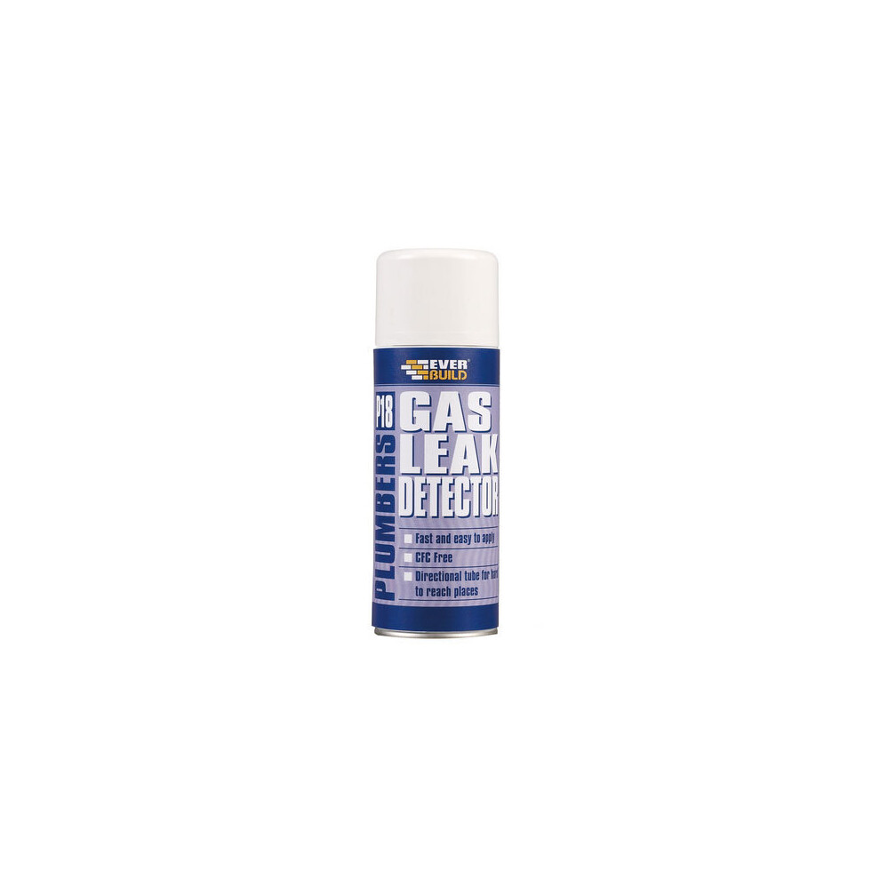 Everbuild P18 Plumbers Gas Leak Detector Aerosol 400ml